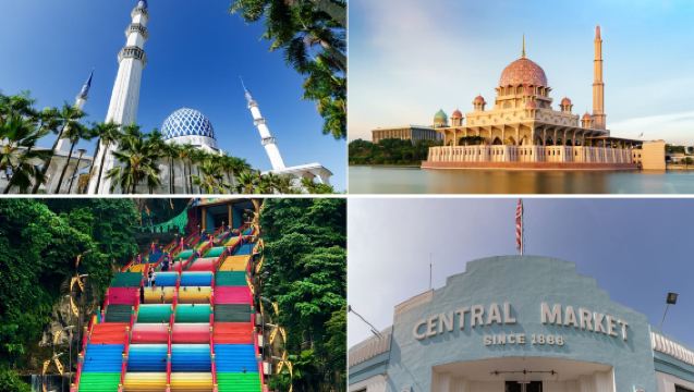 クアラルンプール発｜バツー洞窟＋ピンク＆ブルーモスクツアー【日本語ガイド付き】