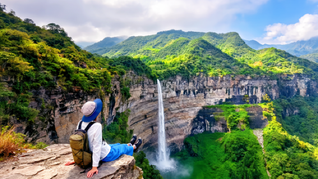 ทัวร์วันส่วนตัวฉงชิ่ง: ทะเลสาบมรกต น้ำตก ทะเลหมอก และป่าสีทอง