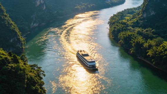 Дневной тур с круизом по реке Ли из Гуйлиня в Яншуо (4 звезды) + обед (шведский стол) + трансфер из отеля