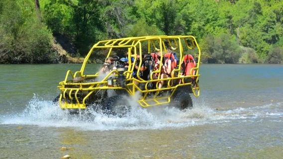 Distretto di Alanya: Esperienza Monster Combo Rafting - Rafting + Buggy Safari + Zipline + Monster Truck e Pranzo