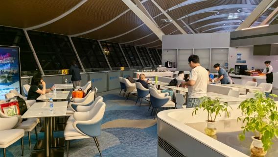 Xangai, China | Lounge VIP no Aeroporto Internacional de Pudong