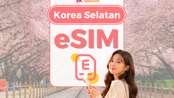 eSIM lokal SKT Korea Selatan | Data berkecepatan tinggi 5G/4G | Nomor telepon 010 | ChatGPT tersedia | QR Code