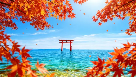 Shiga-reis: Biwako-vallei · Biwako-uitzicht + Shirahige-jinja, Omi Hachiman eendaagse tour