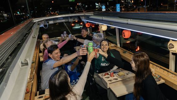 Tokio! Genießen Sie frisch zubereitete Sushi im Reisebus und besuchen Sie mühelos die Kern-Sehenswürdigkeiten von Tokio – alles in einem!
