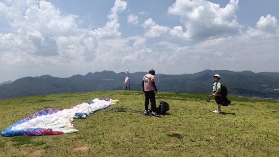 溫州泰順古當頂滑翔傘基地滑翔傘飛行體驗【專業教練帶飛+贈送GoPro影片拍攝】