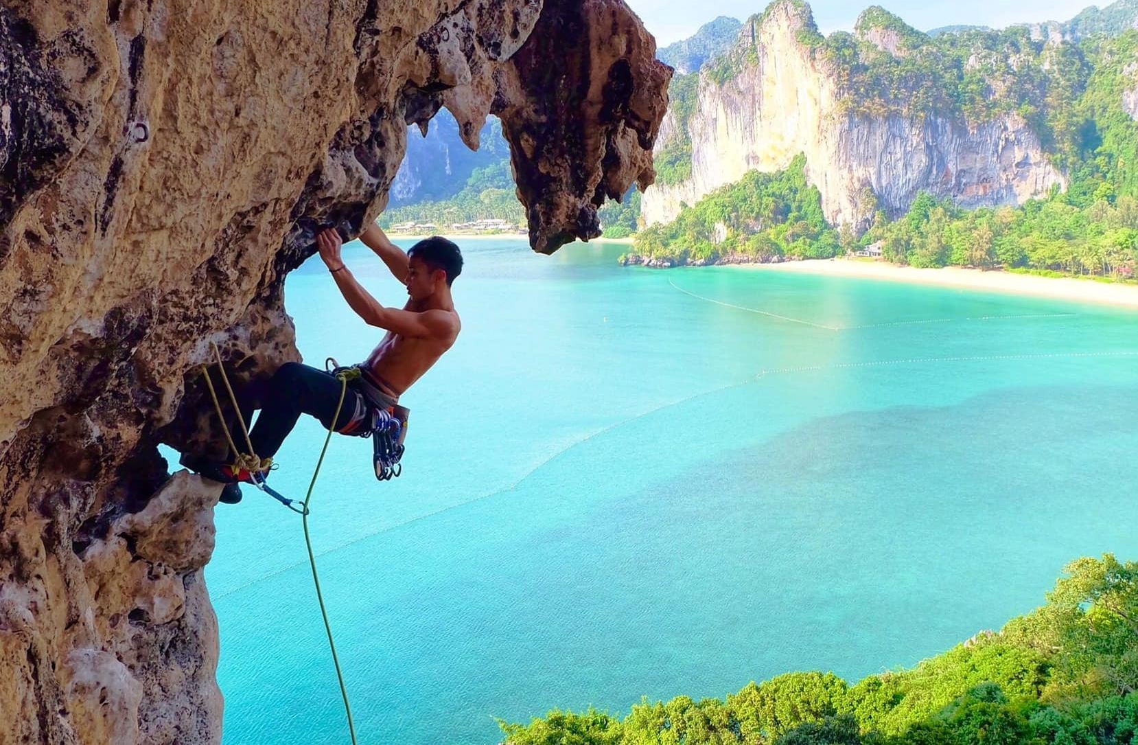 【クラビーライライロッククライミング】「海崖の秘境」を解禁️|プロガイド + 専門サポート|初心者から上級者まで対応