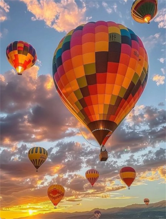 Expérience de vol en montgolfière au lever du soleil avec vue panoramique à Chiang Mai
