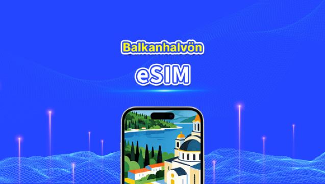 Europa Balkan eSIM | 4G | Höghastighetsdata | Daglig paket/datapaket | 24 timmar | 1-30 dagar | QR-kod