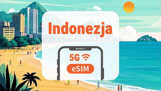 Indonezja 5G eSIM | Zasięg we wszystkich 4 sieciach • Wszystkie AI & TikTok | 1–30 dni | Kod QR