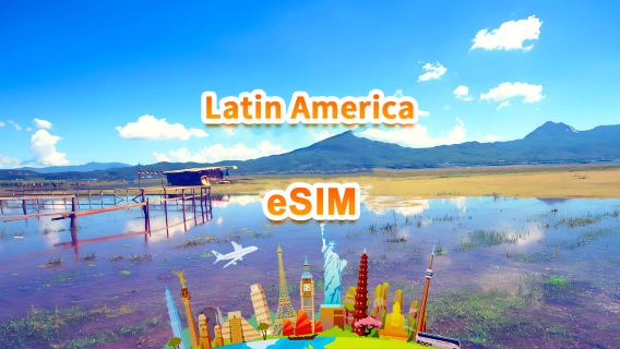 eSIM universal 4G/5G para Latinoamérica | Paquete diario/Paquete total | 1-30 días | QR code