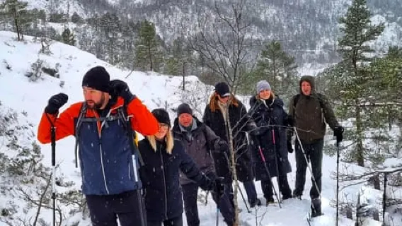 Bergen: Caminhada com raquetes de neve