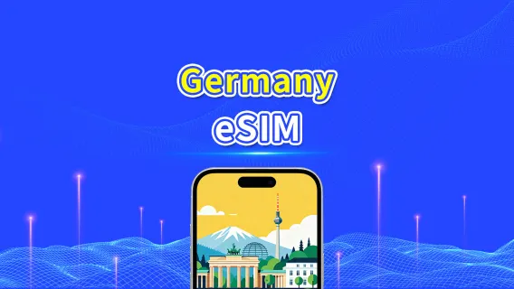 Germany eSIM | 5G/4G | High-speed data | Daily plan/Total package | 24-hour service | 1-30 days | QR code