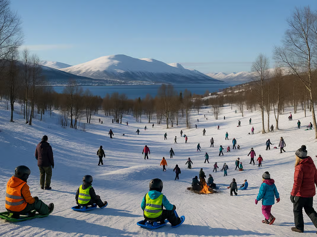 Norvegia|Tromso: esperienza in slitta e falò di 2 ore con snack inclusi