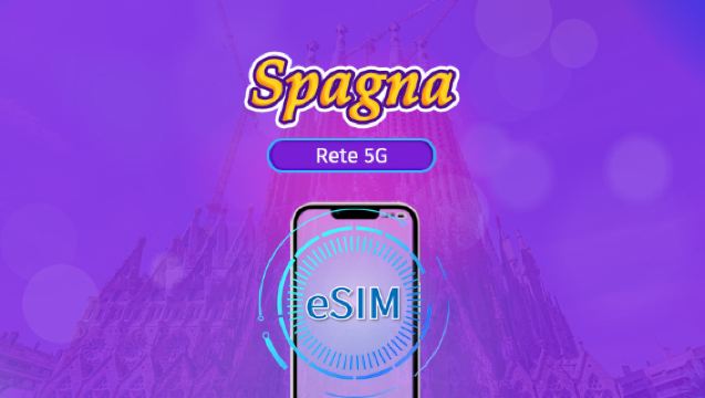 Spagna | eSIM 5G/4G | Pacchetto totale | Fatturazione ogni 24 ore | 7–30 giorni | Codice QR
