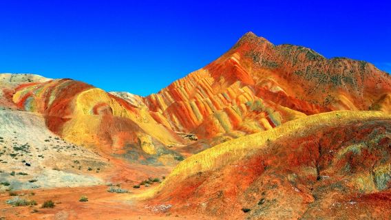 [Pick-up and drop-off service] One-day tour of Pingshan Lake Grand Canyon and Zhangye Danxia National Geological Park | Entrance fee included