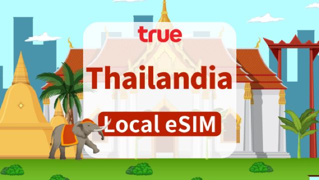 eSIM 5G Thailandia TRUEMOVE | Totale 15GB/35GB/50GB/100GB | 7 giorni/10 giorni | Incluso numero di telefono | Sistema 24 ore | Codice QR