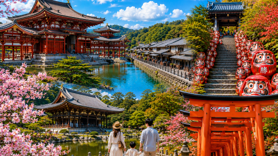大阪出發｜勝尾寺・宇治抹茶平等院宇治川・伏見稻荷一日遊