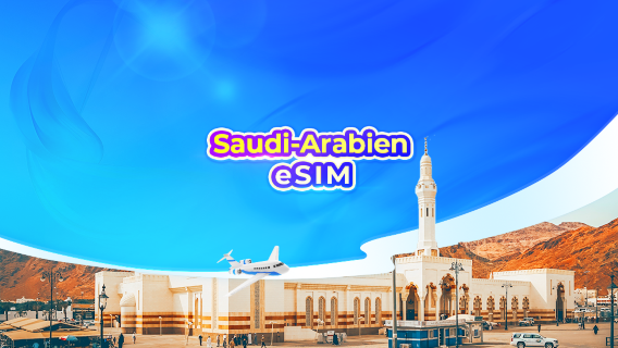 5G eSIM für Saudi-Arabien | Tages-/Datenpaket | 1-30 Tage | 24-Stunden-Abrechnung | QR-Code
