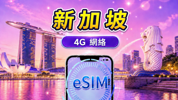 新加坡 4G eSIM|支援 Google Maps / Chat GPT |每日型/總量型數據計劃|24 小時計費制|1–30日|QR code