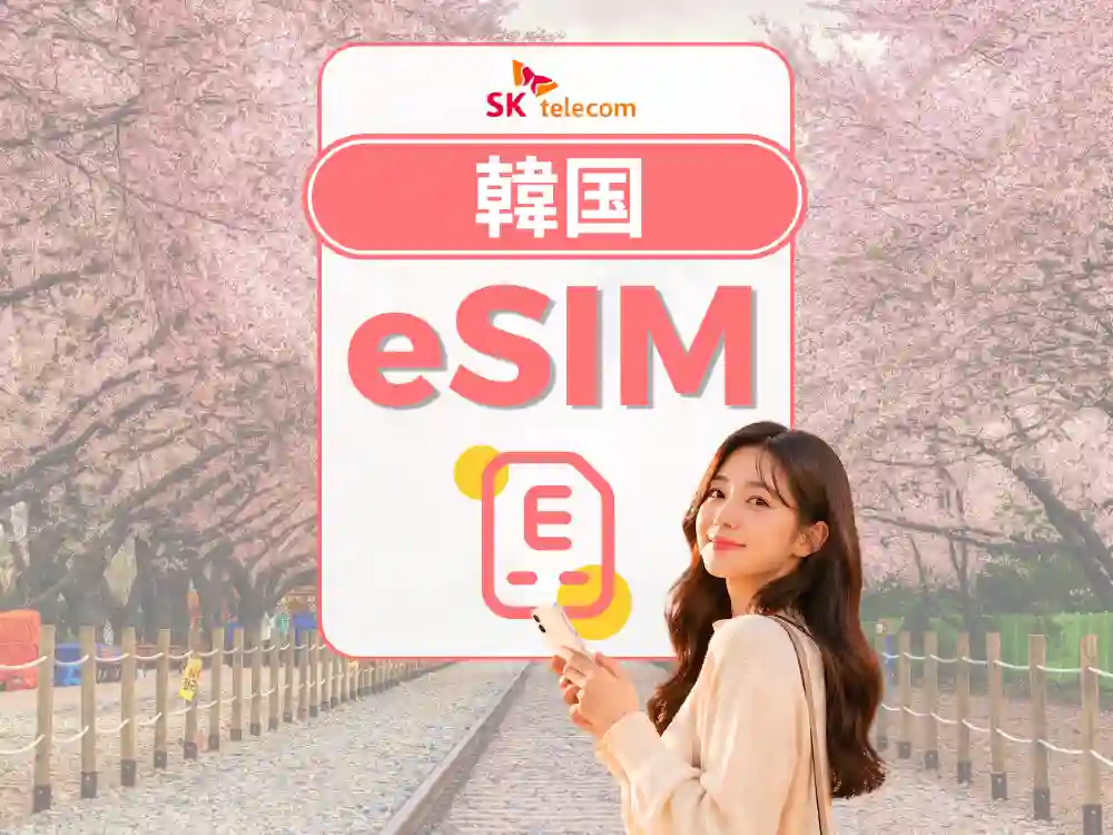 韓国 eSIM | SKテレコム 5G 4G データ| ChatGPT利用可能 | 電話番号