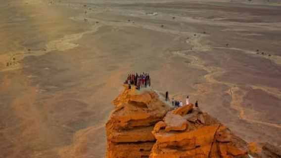 Riad: Passeio de 4x4 no Edge of the World com pôr do sol e observação de estrelas