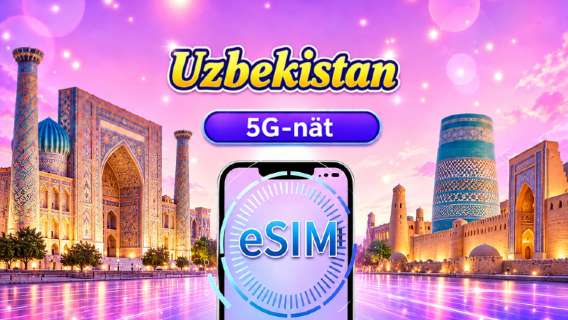 Uzbekistan 5G eSIM | Stöd för Google Maps/TikTok | Daglig förbrukning/datapaket | 1-30 dagar | 24-timmars debitering | QR-kod