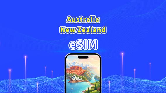 Australia/New Zealand 5G eSIM | Daily Data/Total Data | 24-Hour Billing | 1–30 Days | QR Code