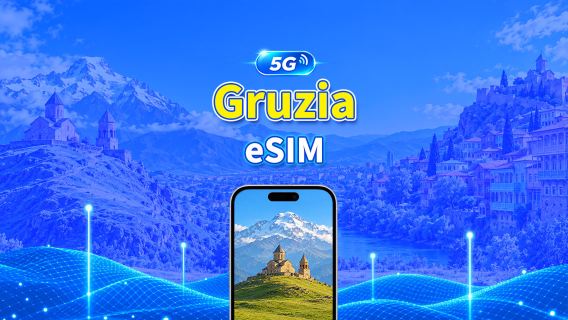 Gruzia 5G/4G eSIM | 3 mạng | Hỗ trợ AI & TikTok | Gói ngày/tổng dung lượng | Tính phí mỗi 24 giờ | 1–30 ngày | QR Code