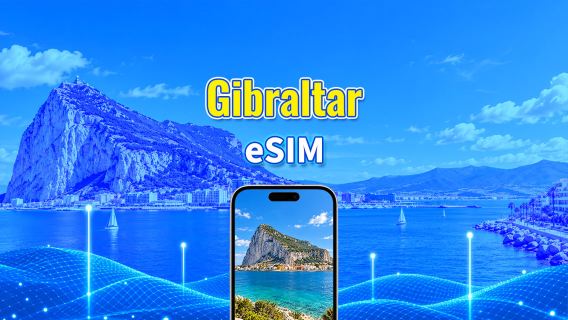 Gibraltar 4G eSIM| Daily/Total Data Package | 1–30 Days | 24-Hour Billing | QR Code
