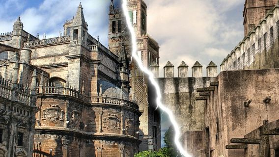 เซบียา: ทัวร์ชมมหาวิหารพร้อมไกด์ + ทัวร์ชมเมืองเสมือนจริง + รับประทานอาหารกลางวันบนดาดฟ้า