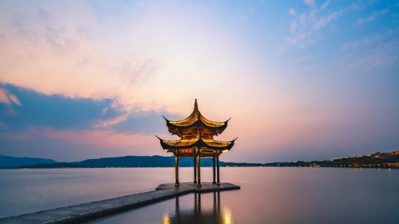 Depuis Shanghai : visite privée d'une journée à Hangzhou en train à grande vitesse