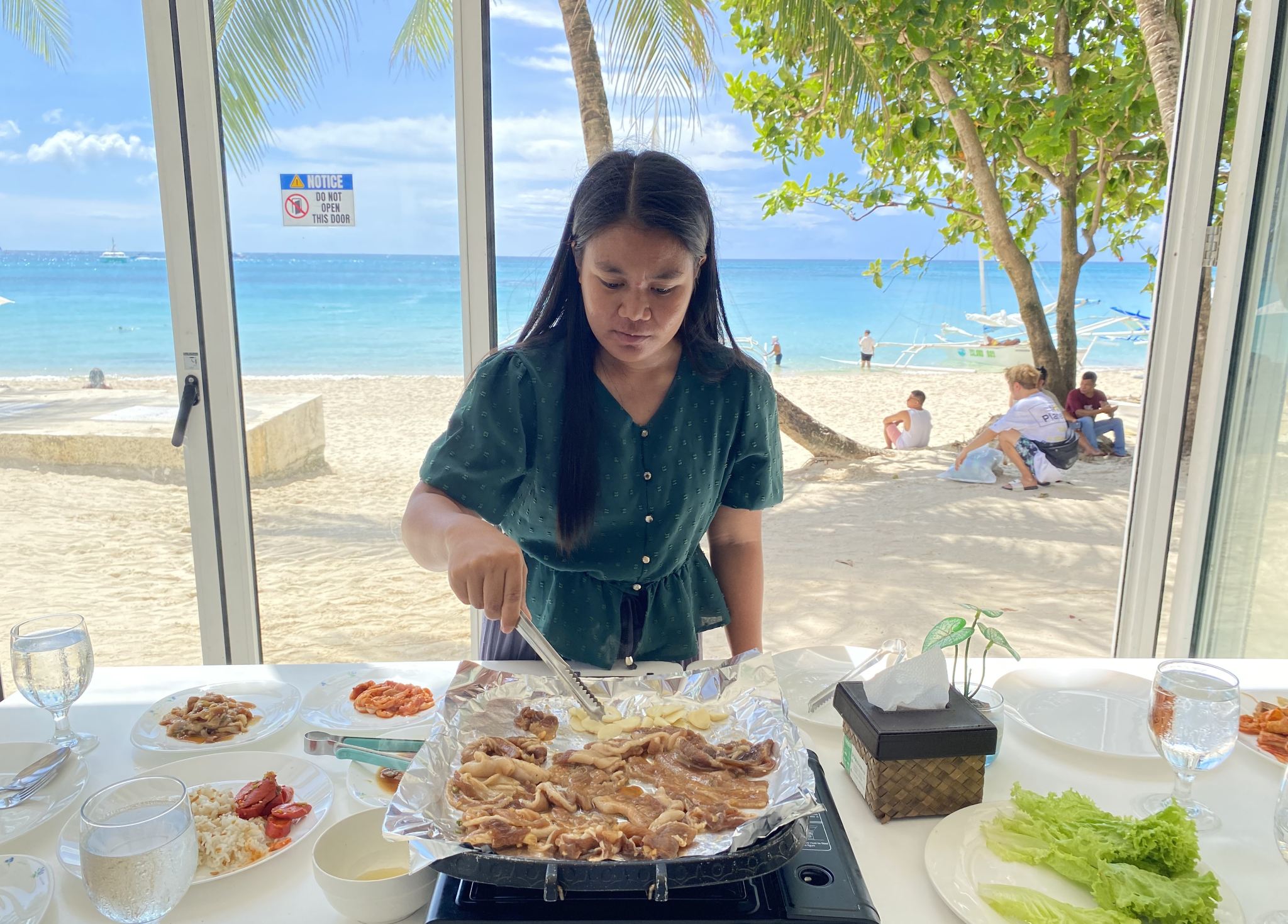 Boracay Buffet: All-You-Can-Eat Korean BBQ by the Beach with Free Pool Access or Bubble Party (Ocean Club Hotel)