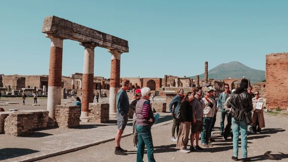 Pompeji & Vesuv: Geführte Kleingruppentour + Transfers
