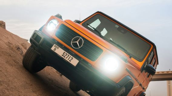 Центр внедорожных испытаний Mercedes-Benz: тест-драйв G-500.