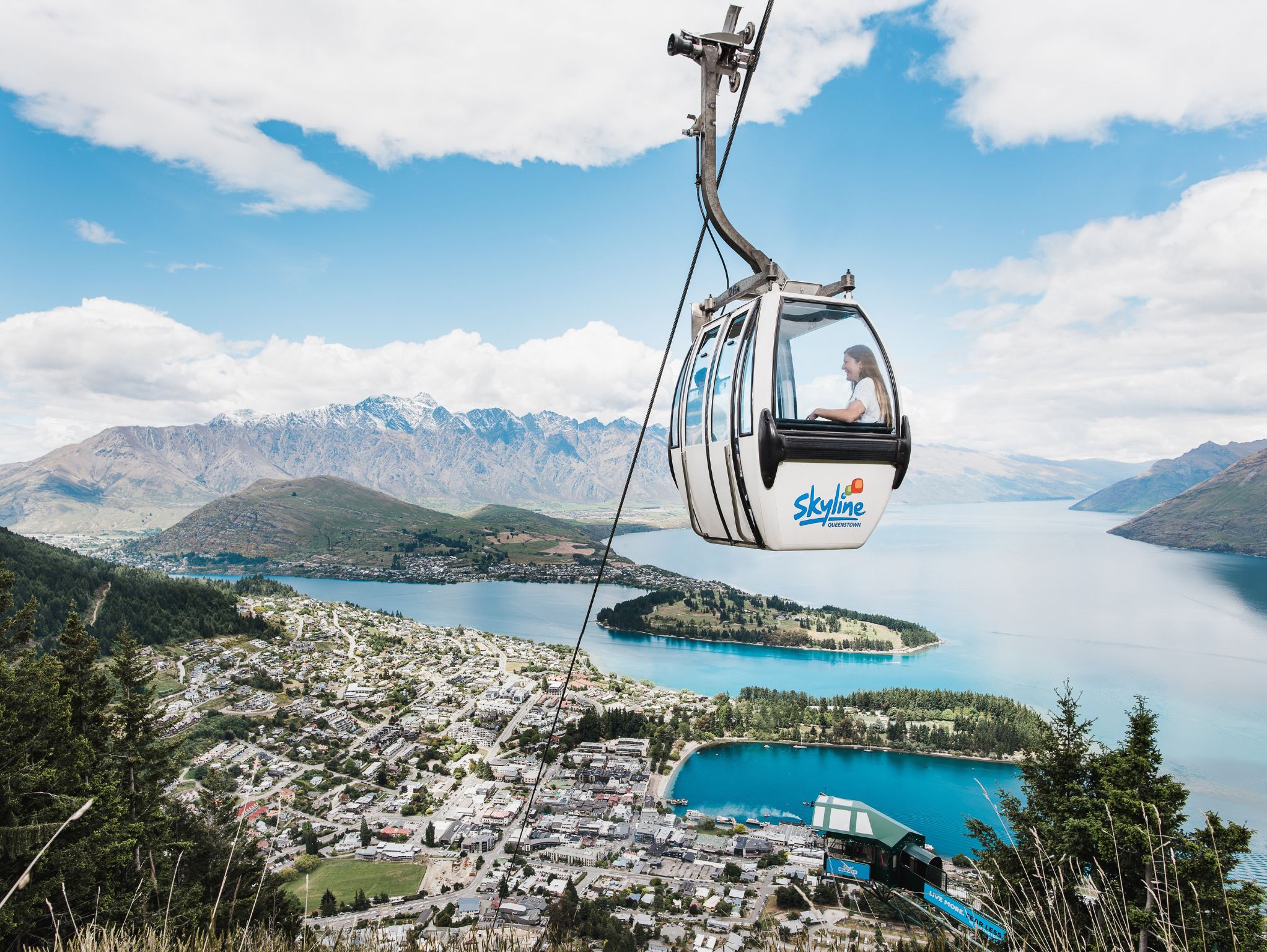 Queenstown Skyline cable car round-trip with 3/5/6 Luge rides option