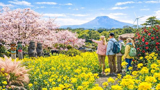 Lawatan Sehari ke Pulau Jeju Selatan UNESCO dengan Gunung Hallasan