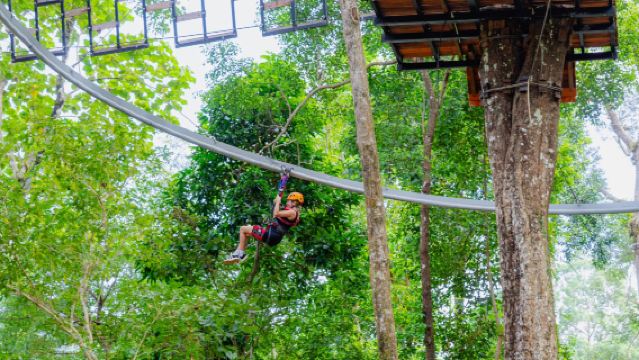 攀牙府考拉 Skyrock Adventure 叢林飛躍高空滑索/空中過山車體驗