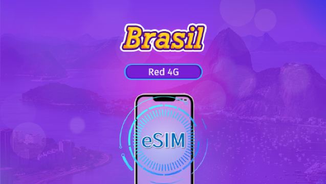 Brasil | eSIM 5G/4G | Pase diario/Plan Completo | Facturación cada 24 horas | 1-30 días | Código QR