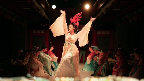 1-day tour to Xi'an small south gate morning market + city wall + Emperor Qinshihuang's Mausoleum Site Museum + Chang'an twelve hours banquet of prosperous Tang dynasty