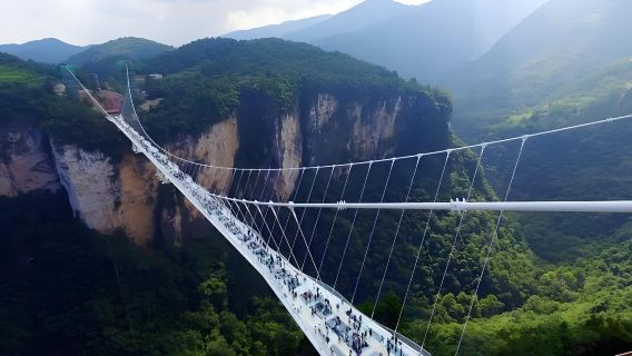 Zhangjiajie Grand Canyon | Yellow Dragon Cave 1-day tour | Multilingual translation | Excludes admission ticket