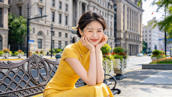 Shanghai the Bund travel photo shoot | Hanfu and qipao travel photography: exquisite makeup and styling + choice of costume