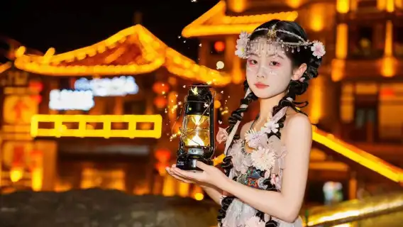 重慶洪崖洞民俗風貌區旅拍【包含服裝+粧麪造型+底片+精修 | 更有豪華接送跟拍套餐】