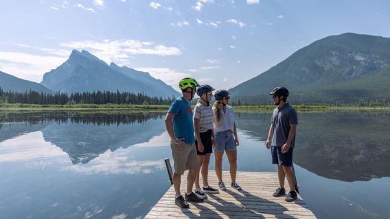 Banff: Tour xe đạp điện có hướng dẫn viên bên bờ hồ trên núi