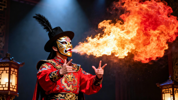 《芙蓉國粹》變臉秀•四川省川劇院［川劇變臉•吐火•蓋碗茶］