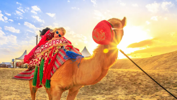 Doha Desert Adventure and Inland Sea Tour (Camel Riding Experience + Dune Bashing + Sandboarding)