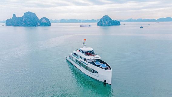 From Halong Cruise Port: Luxury Ha Long Symphony Day Cruise With Lunch, Cave & Island