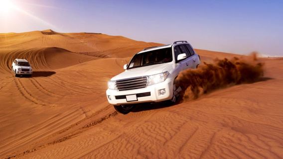 杜拜沙漠營地體驗【日落紅沙沖沙騎駱駝手繪阿拉伯晚餐表演秀】