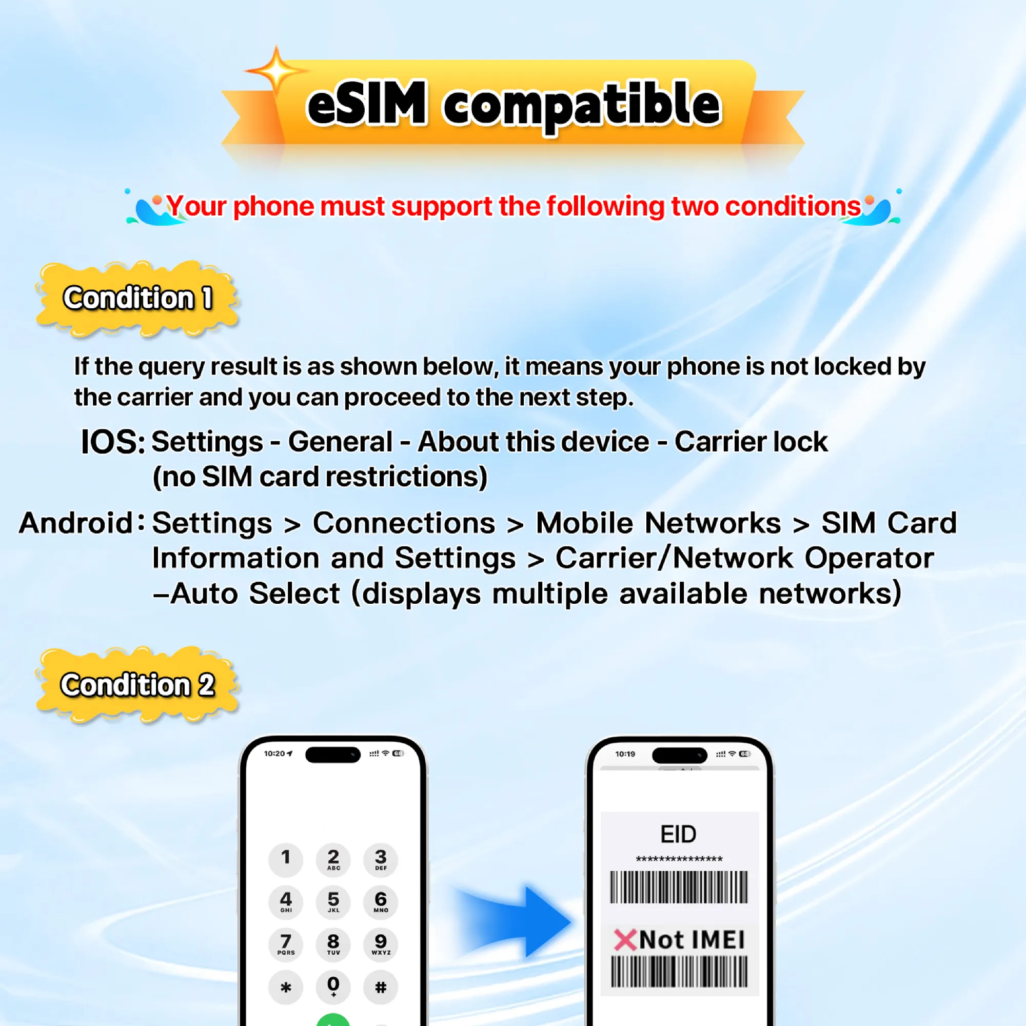 is your phone esim compatible? 1