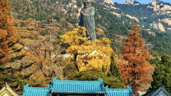【只看美景不爬山】青島崂山+會場趕海園+青山漁村一日遊