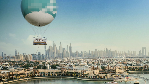 ドバイ・アトランティス熱気球体験